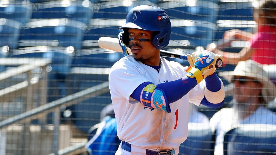 Dodgers minor league prospect Kendall George hurts himself after near collision with a bat dog