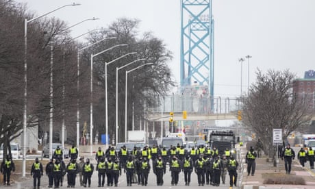 Key US-Canada border bridge remains closed after police clear blockade
