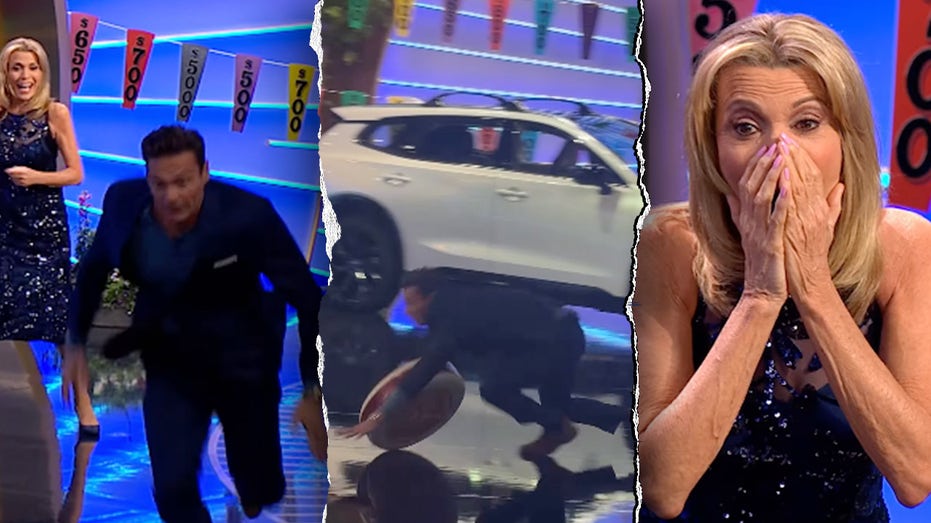'Wheel of Fortune' host Ryan Seacrest wipes out on stage